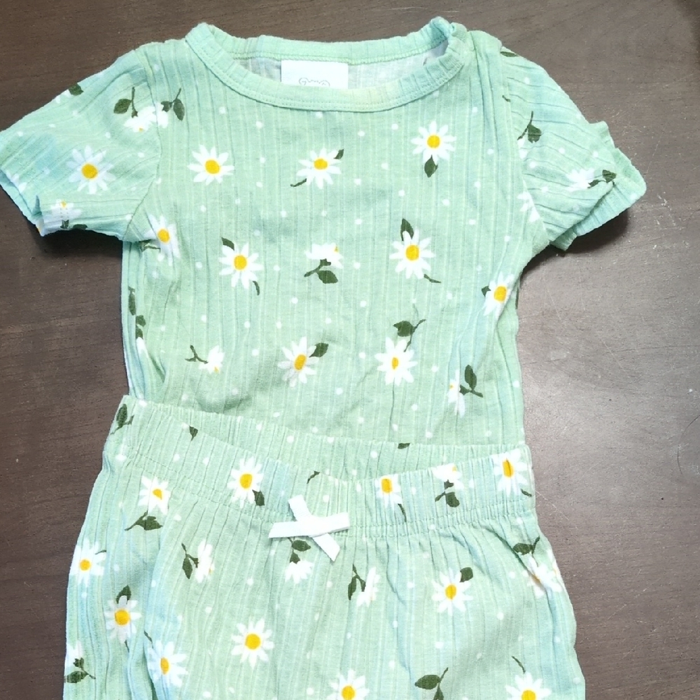 Koala Kids Mint Floral Matching Outfit, 3-6M